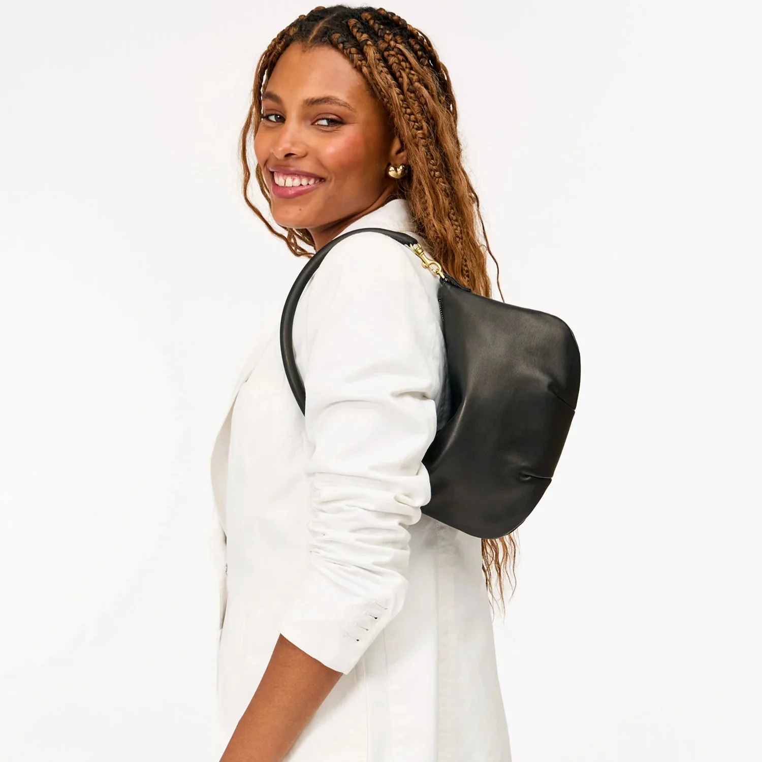 Petit Moyen Messenger (Black Italian Nappa) - Image 3