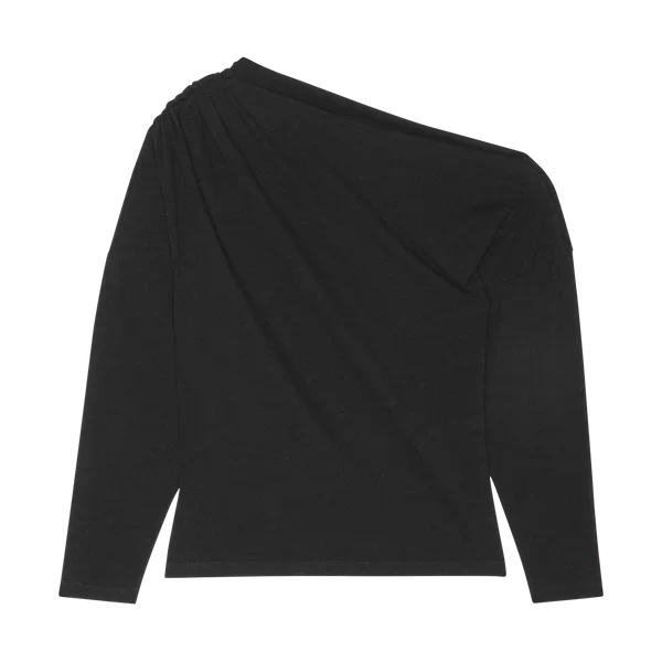 Pietra Off Shoulder Top (Jet Black) - Image 2