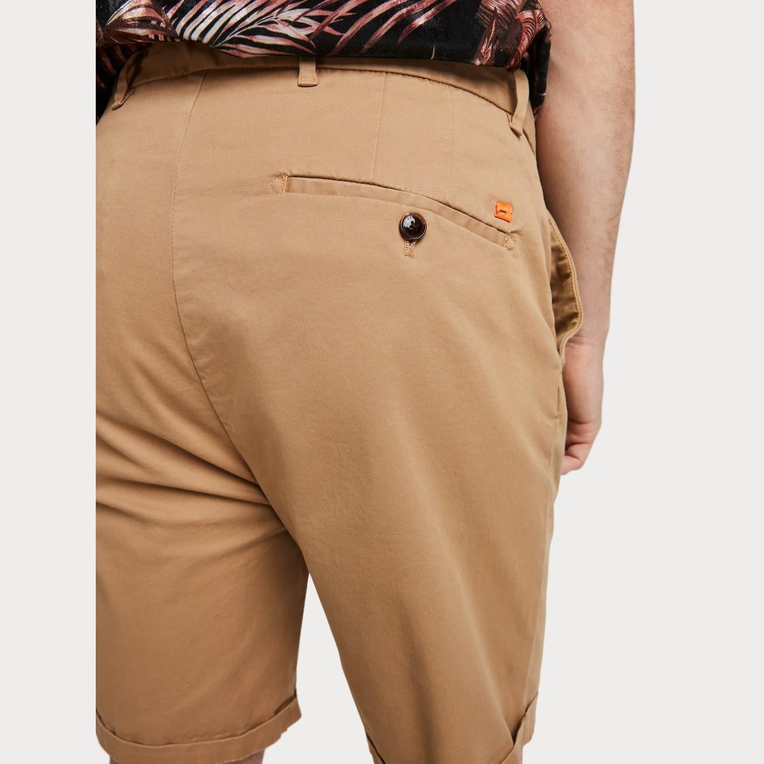 Pima Cotton Chino Shorts (Sand) - Image 5