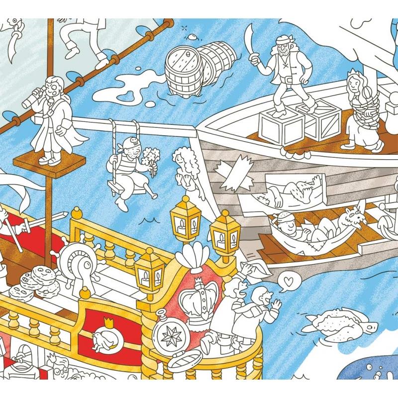 Pirates Giant Colouring Poster - Image 2