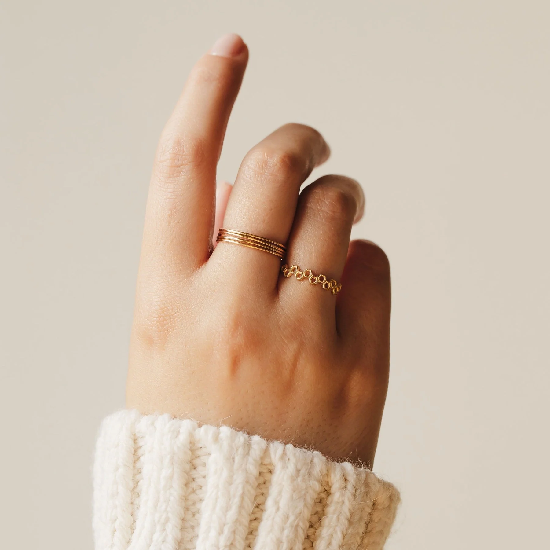 Plain Jane Stacking Ring (14K Gold) - Image 2