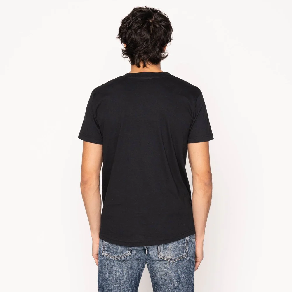 Pocket Tee (Black + Indigo Sashiko) - Image 3