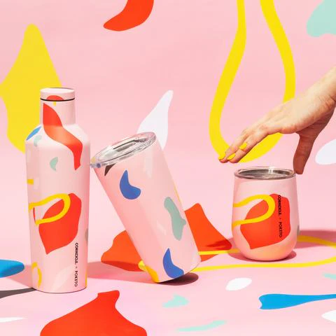 Corkcicle x Poketo Canteen 16 oz (Pink Party) - Image 3