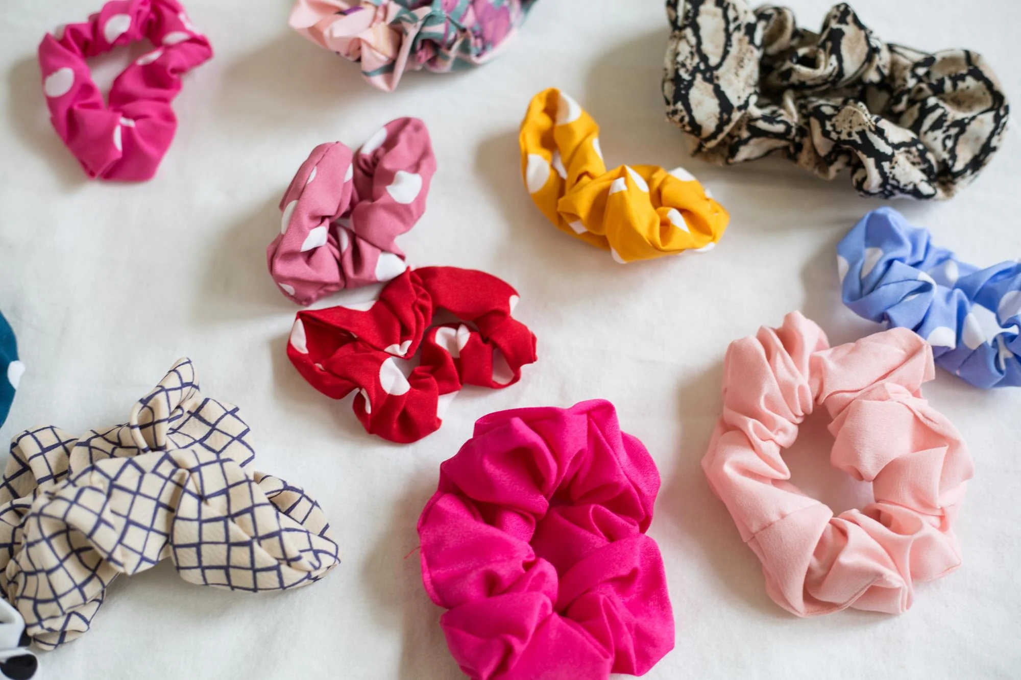Polka Dot Scrunchie (Yellow) - Image 3