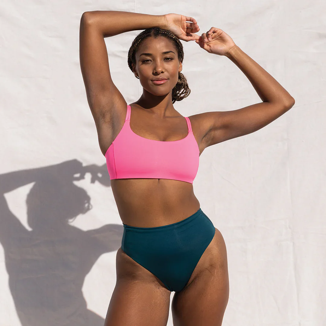 Pool Days Top (Zinc Neon Pink)