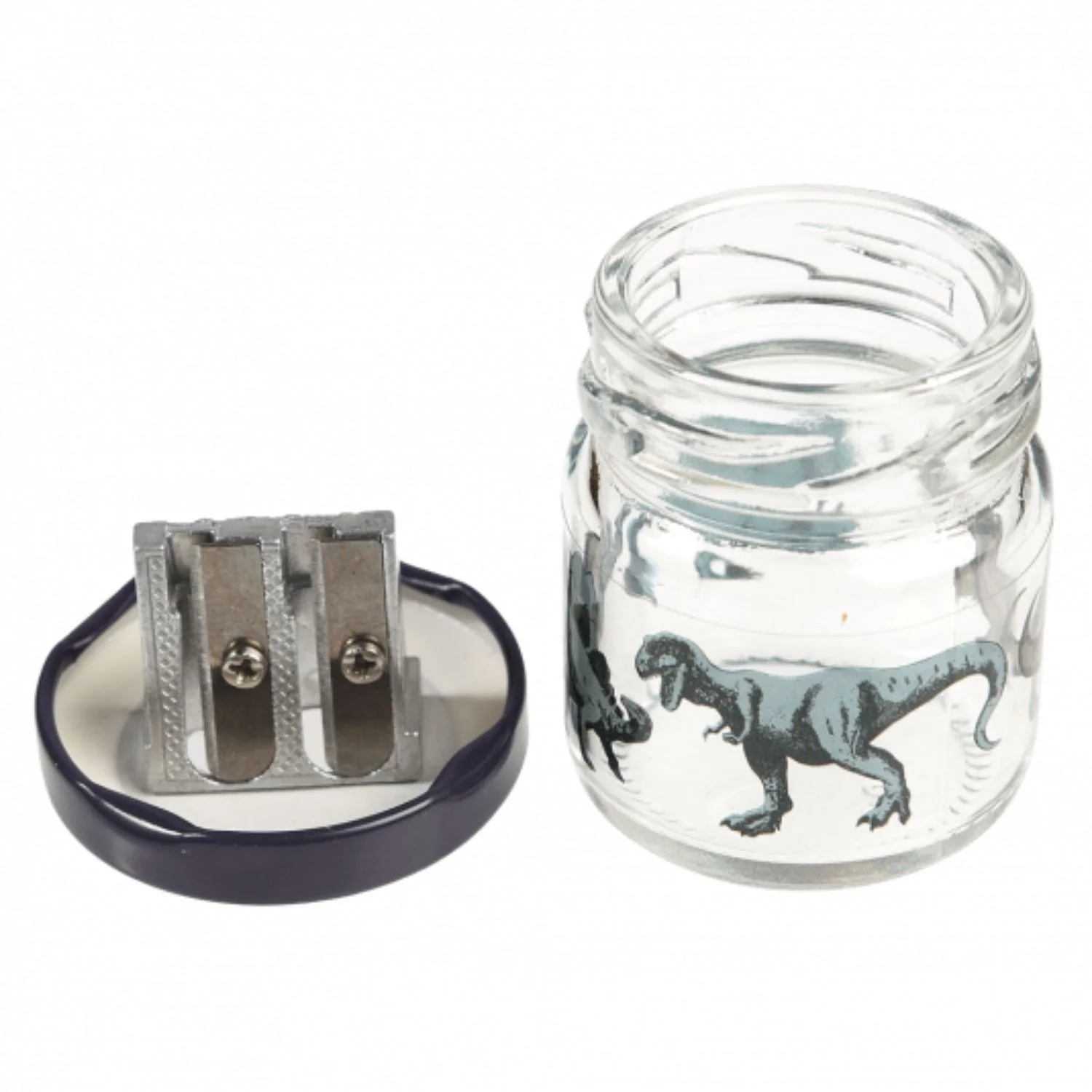 Prehistoric Land Glass Jar Pencil Sharpener - Image 2