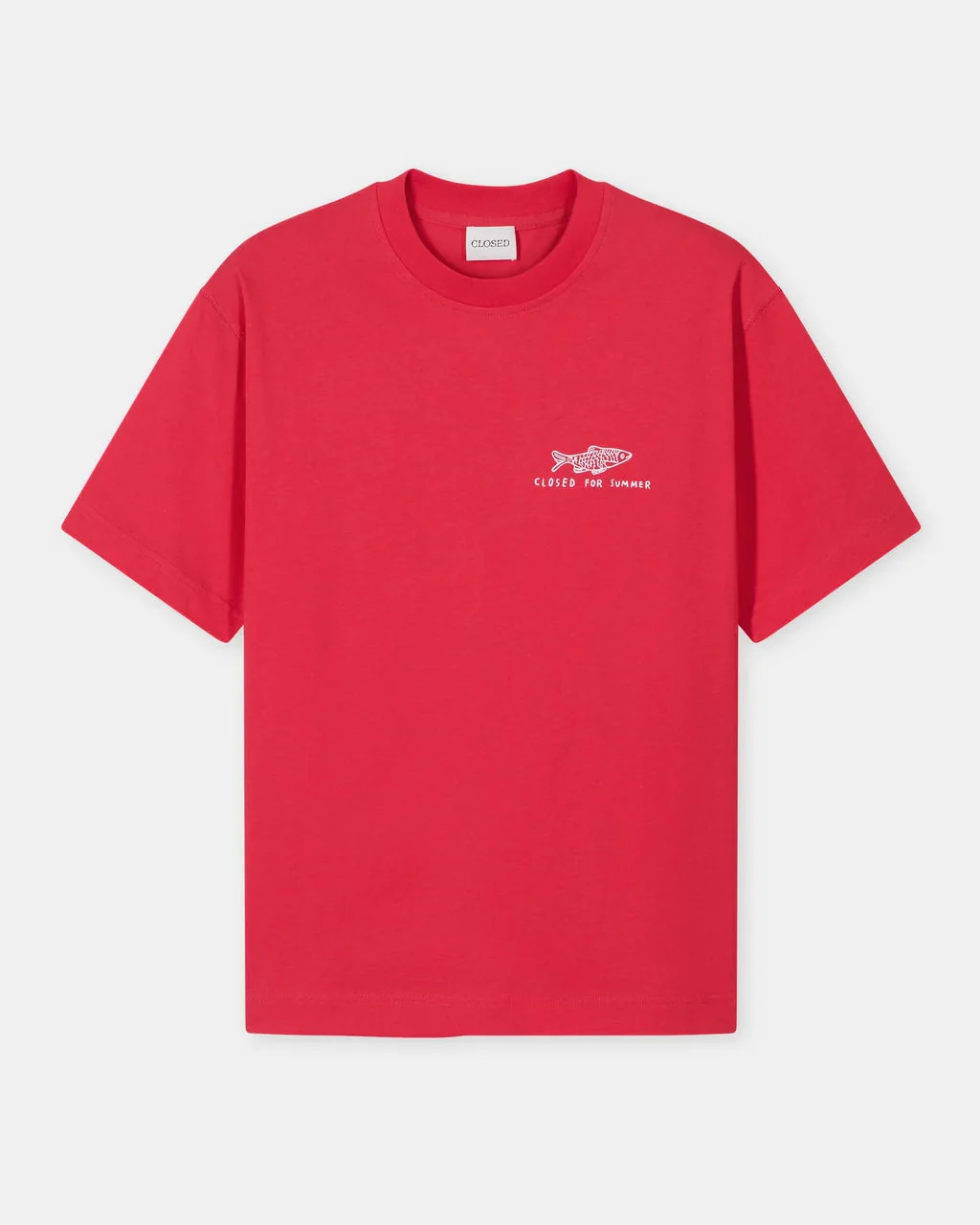 Printed T-Shirt (Laser Red) - Image 4