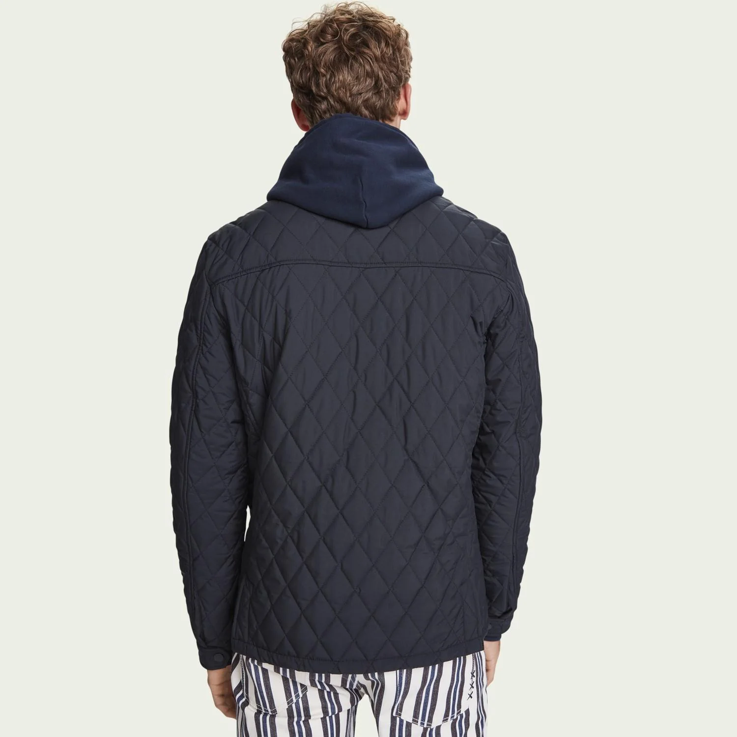 Quilted Jacket (Navy) - Image 3