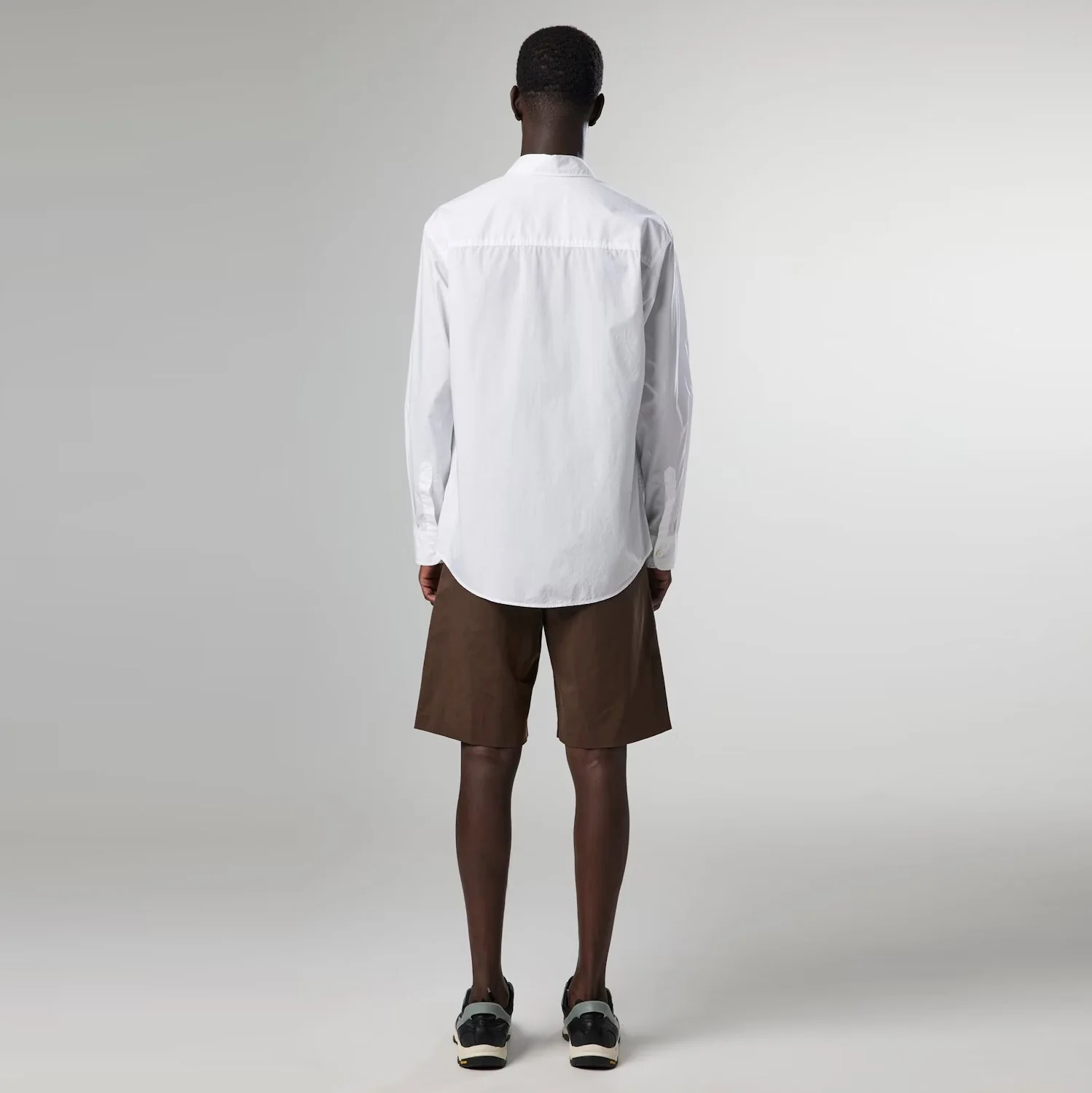 Quinn 5409 Relaxed Cotton Lightweight Shirt (White) - Image 3