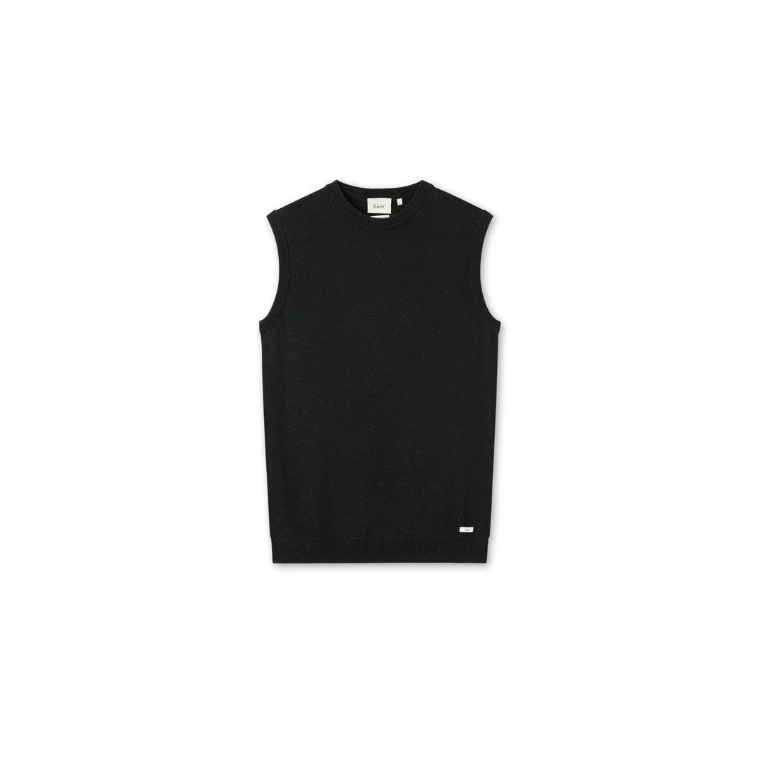 Rain Wool Vest (Black)