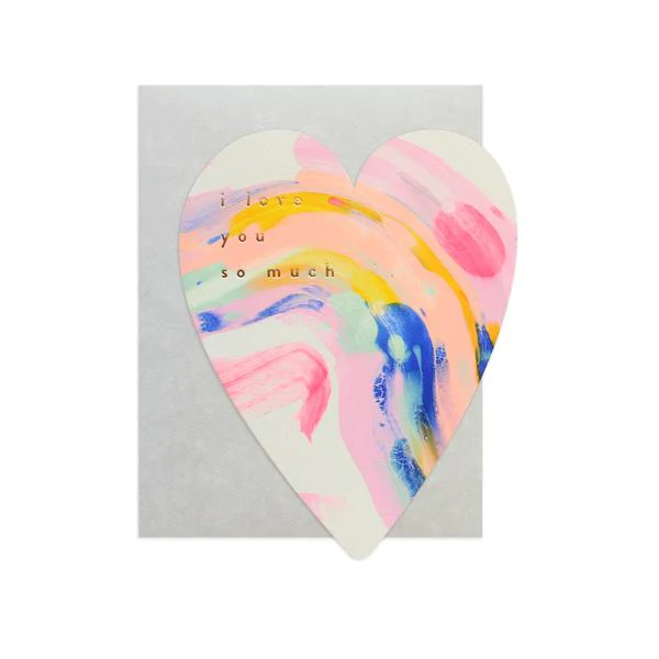 Rainbow Heart Card