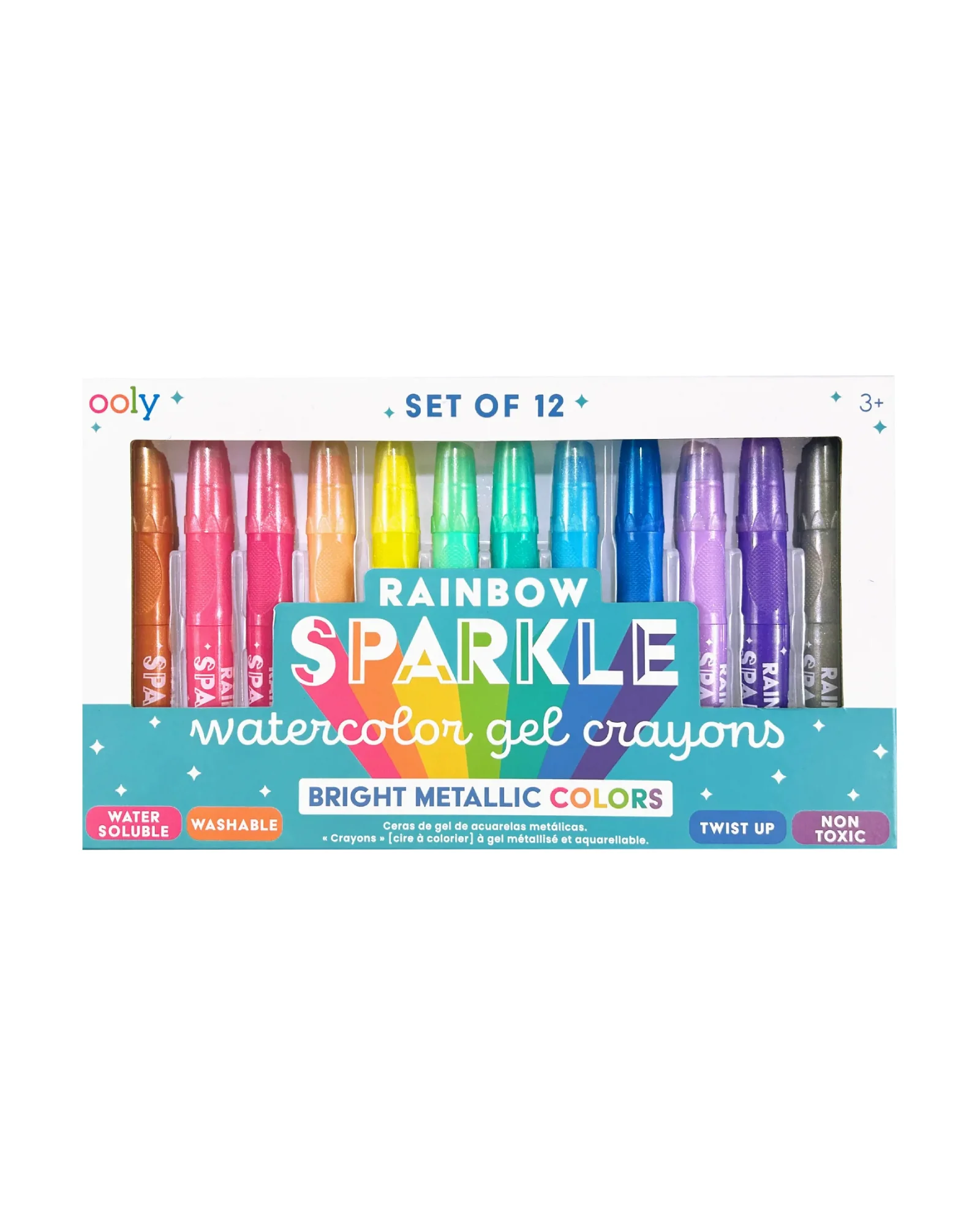 Rainbow Sparkle: Watercolor Gel Crayons