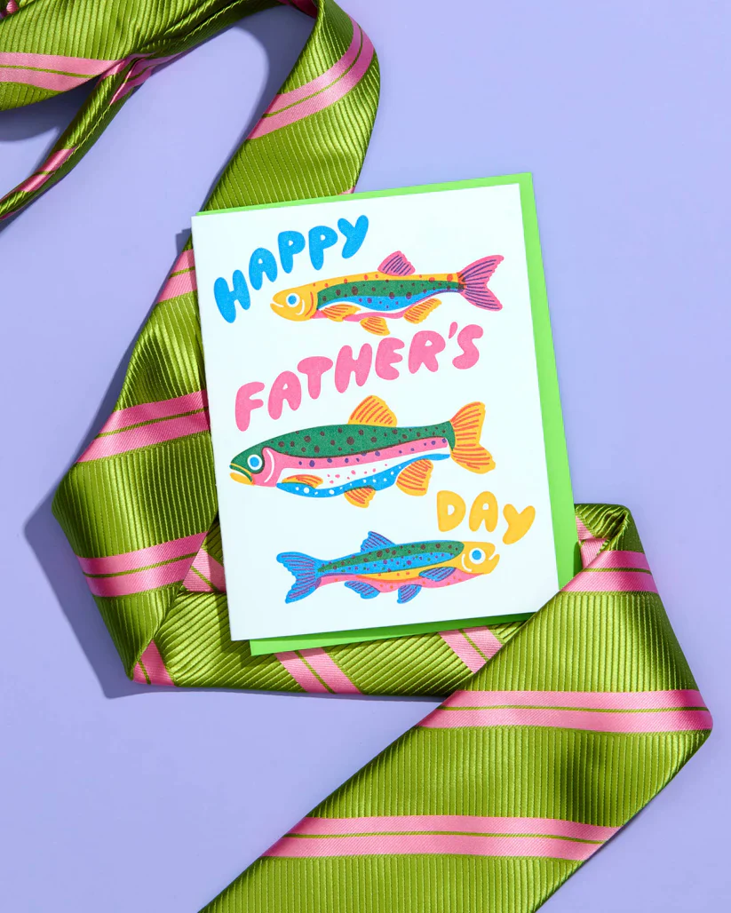 Rainbow Trout Father's Day Card - Image 2