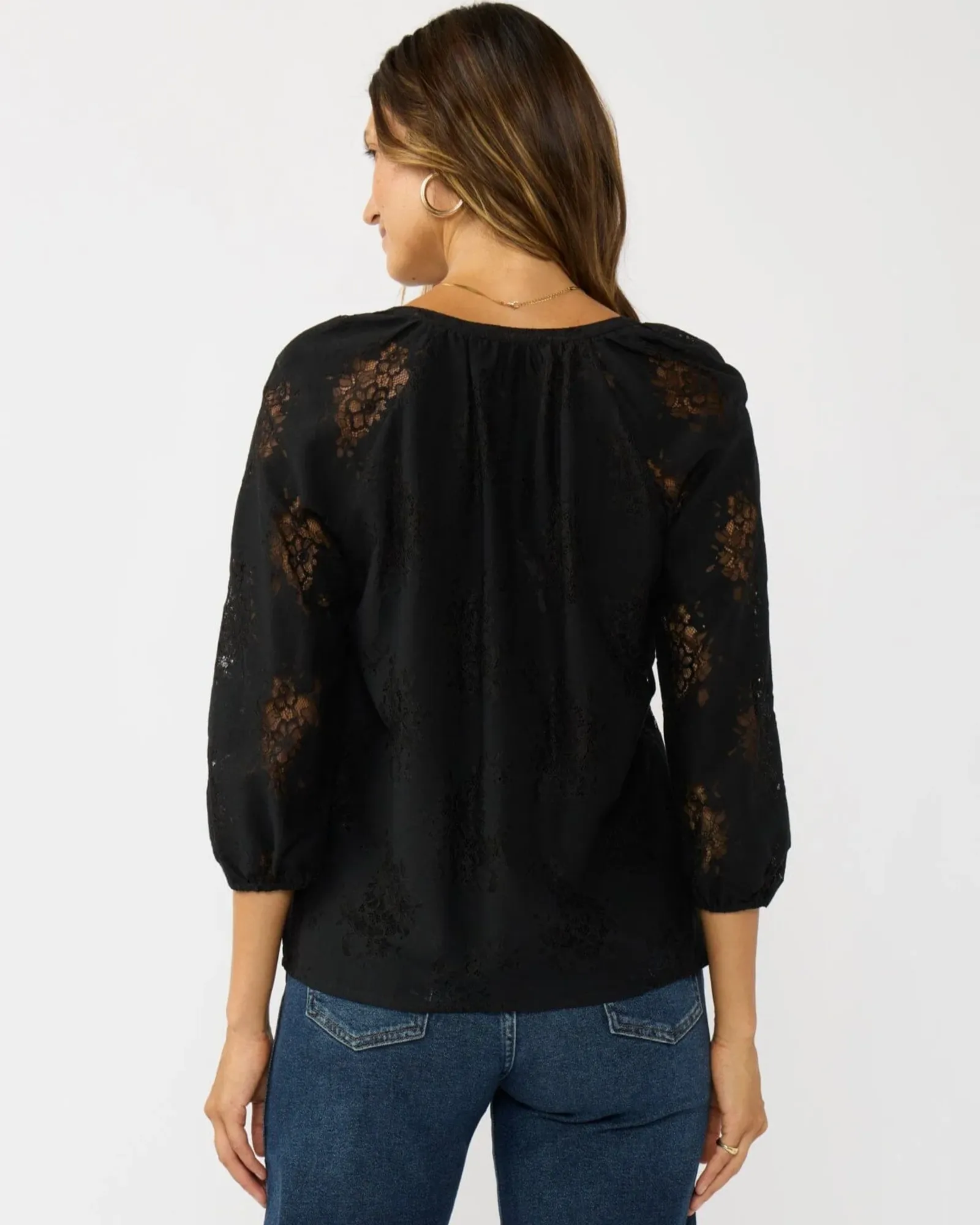 Ravenna Lace Blouse (Black) - Image 3