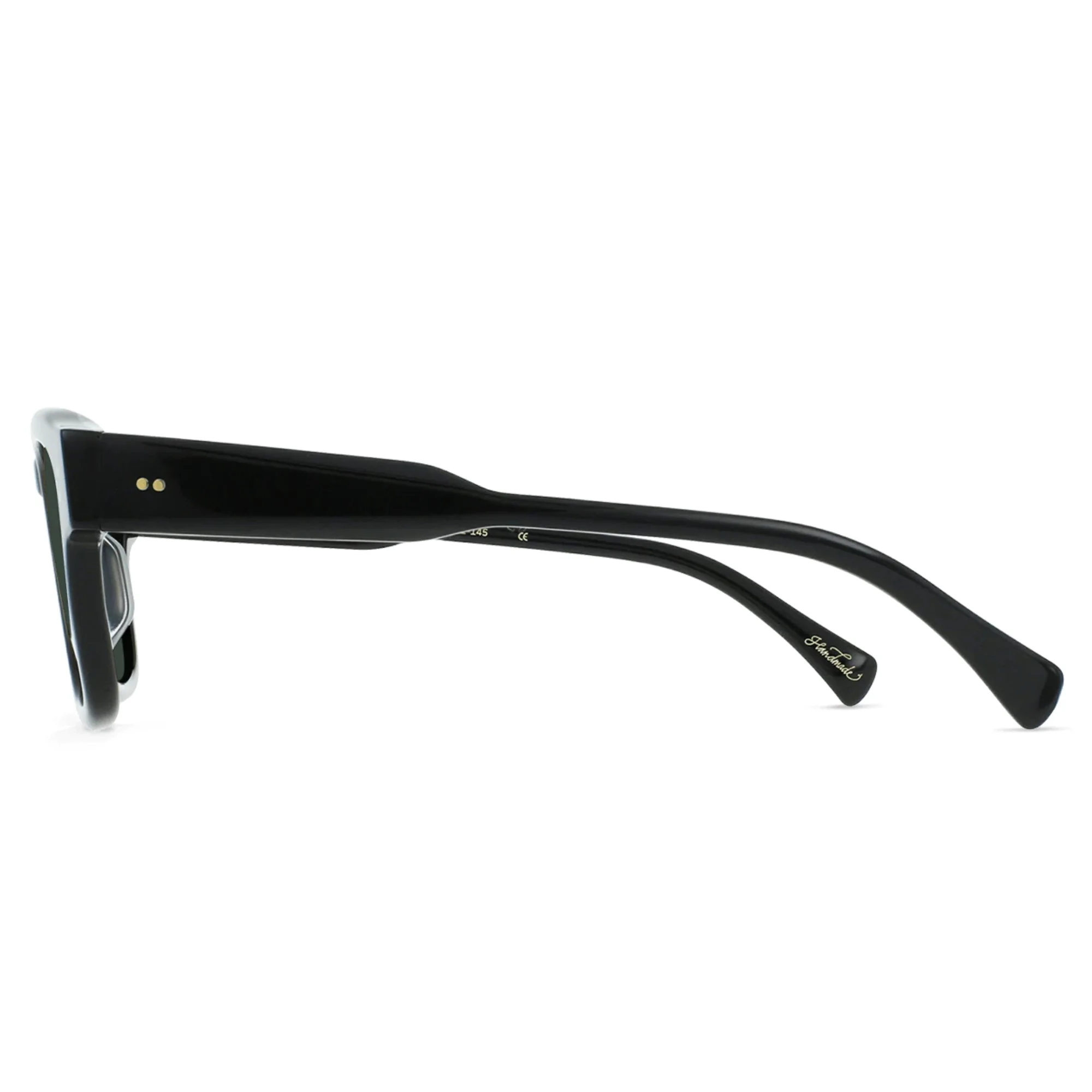 Rece Polarized Sunglasses (Crystal Black + Green) - Image 3