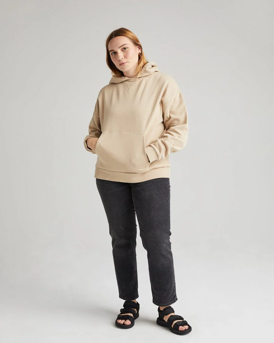 Recycled Fleece Hoodie (Sandstorm) - Image 3