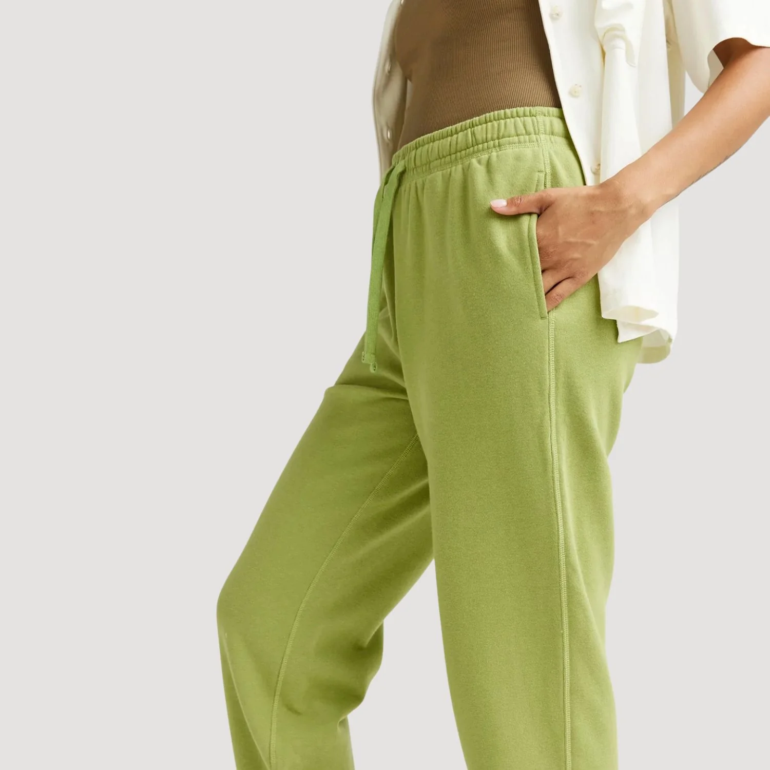 Recycled Fleece Sweatpant (Green Lawn) - Image 2