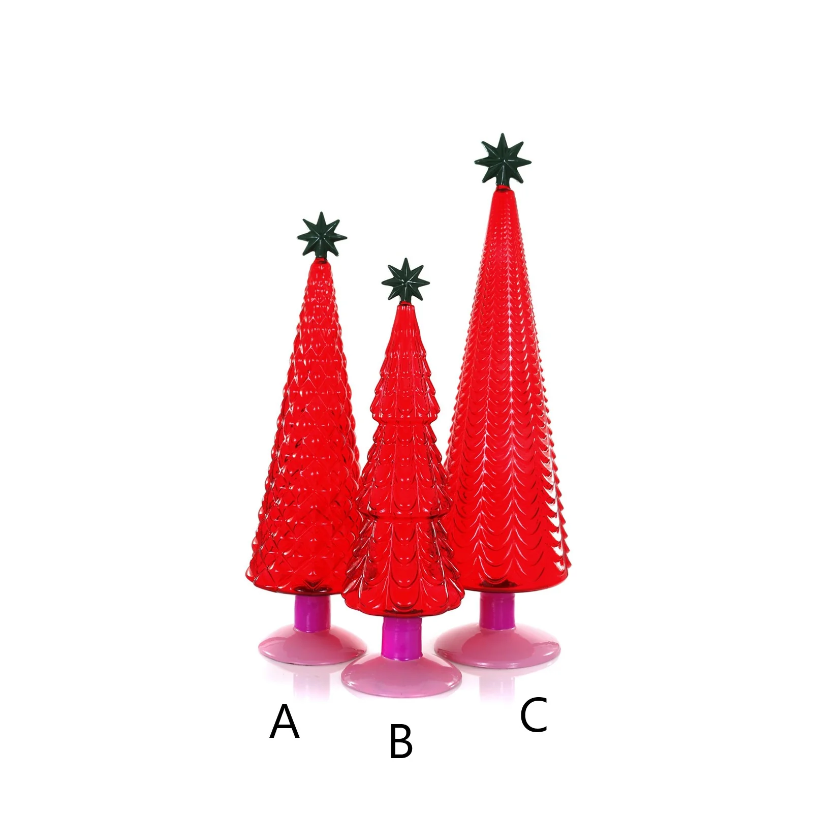 Red Translucent Trees (Assorted Sizes) - Image 2