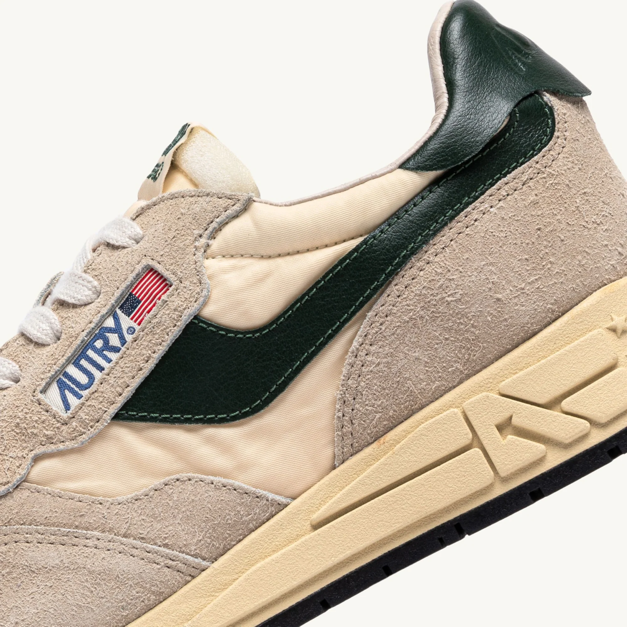 Reelwind Low Sneaker (Ecru + Mountain Nylon Suede) - Image 6
