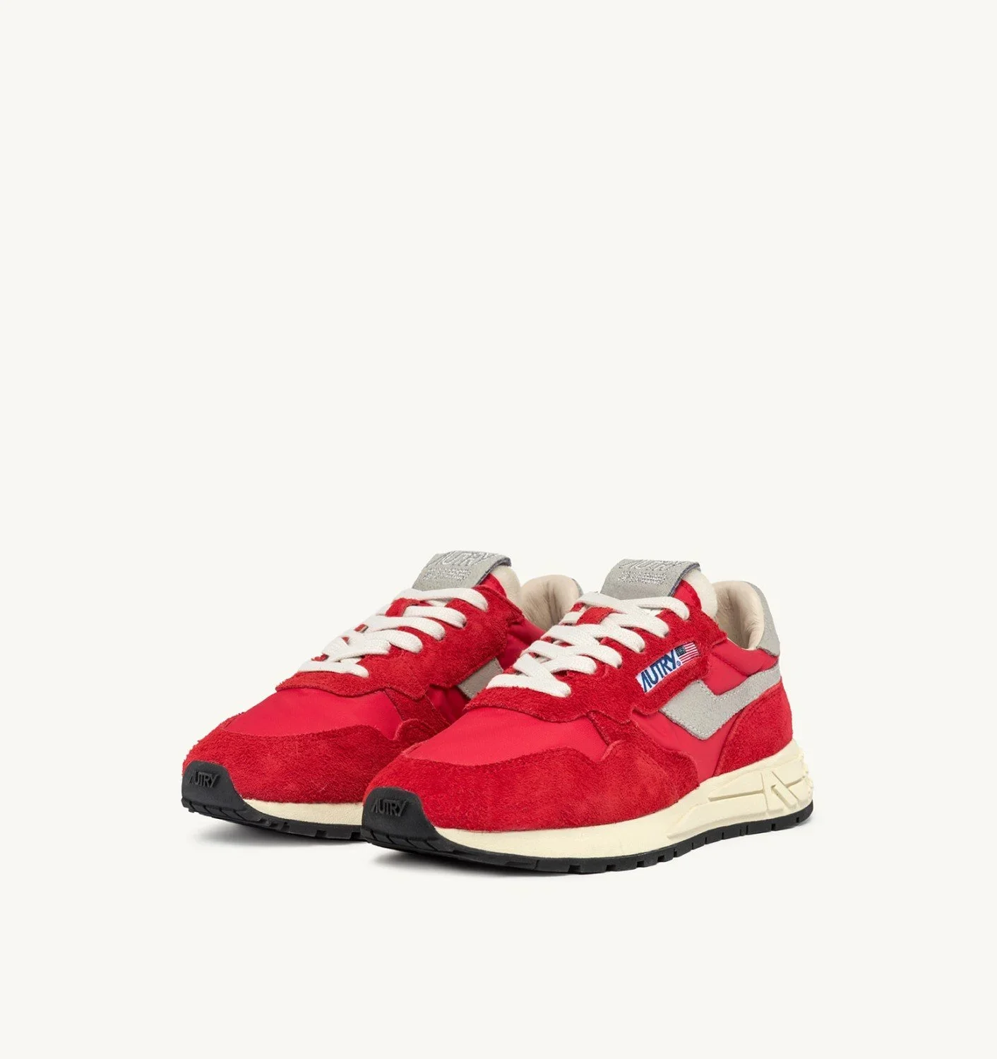 Reelwind Low Sneaker (Red Nylon Suede) - Image 2