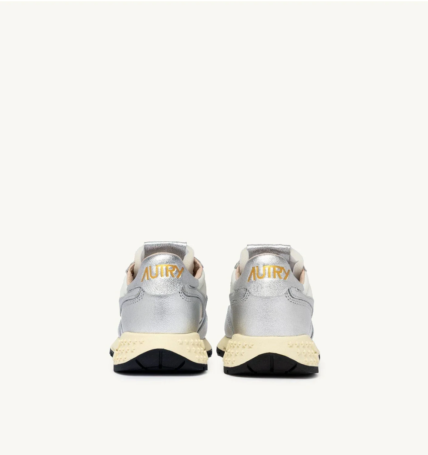 Reelwind Sneaker (Silver-Tone Nylon + Metalized Leather) - Image 3
