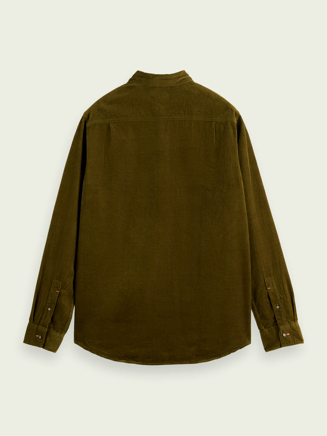 Regular Fit Cotton Corduroy Shirt (Military) - Image 4