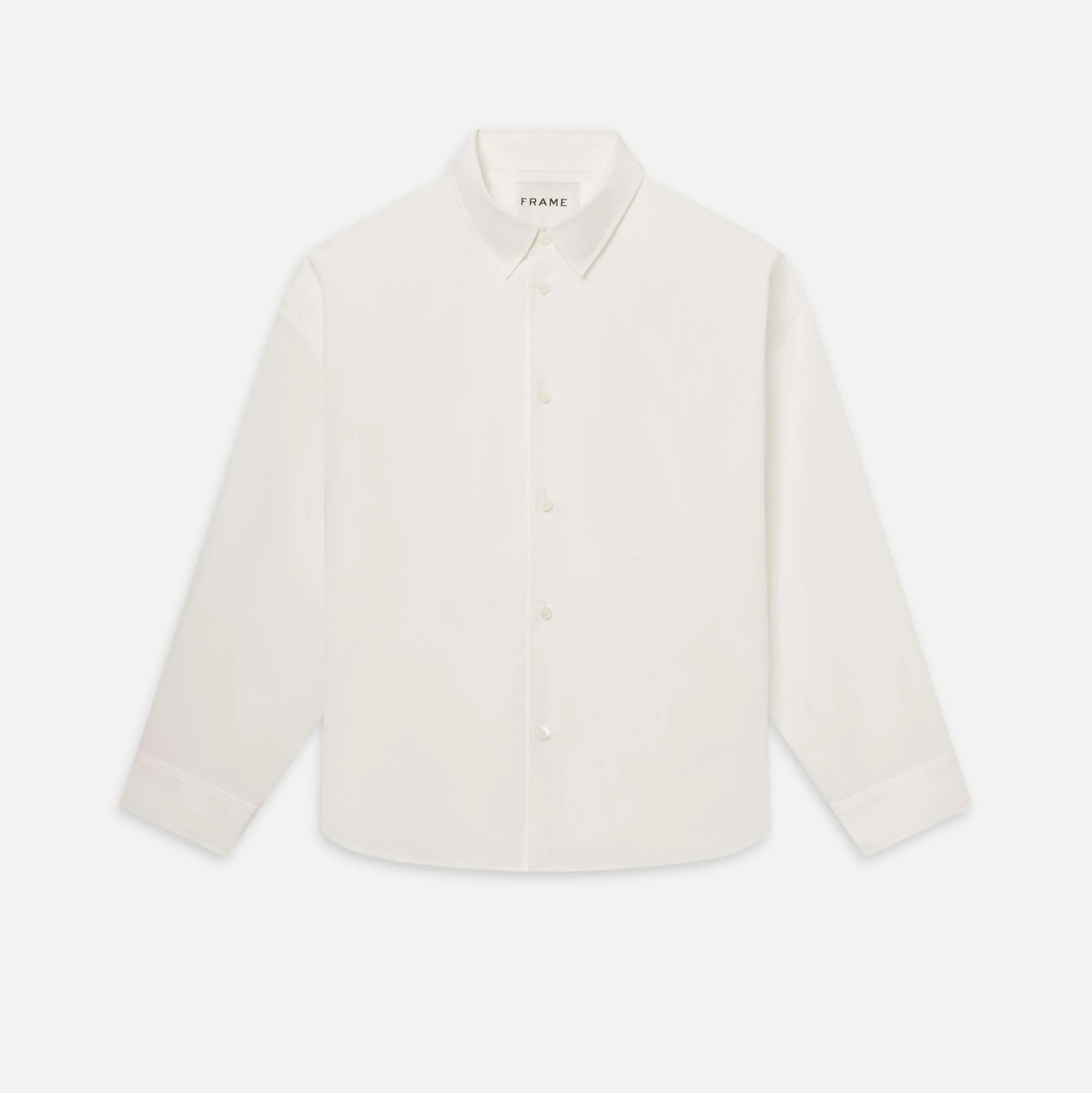Relaxed Cotton Shirt (White)