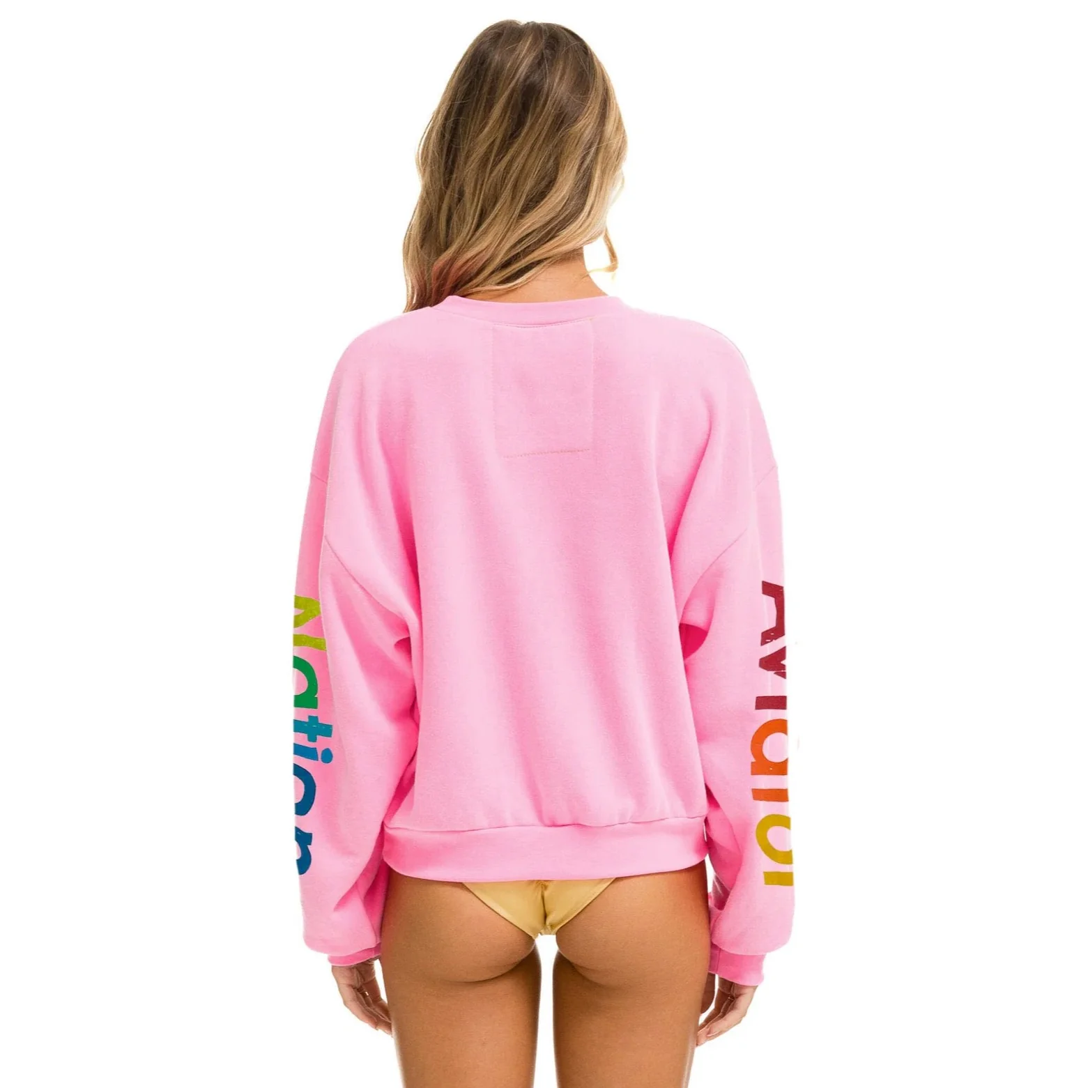 Relaxed Crew Sweatshirt (Neon Pink) - Image 2
