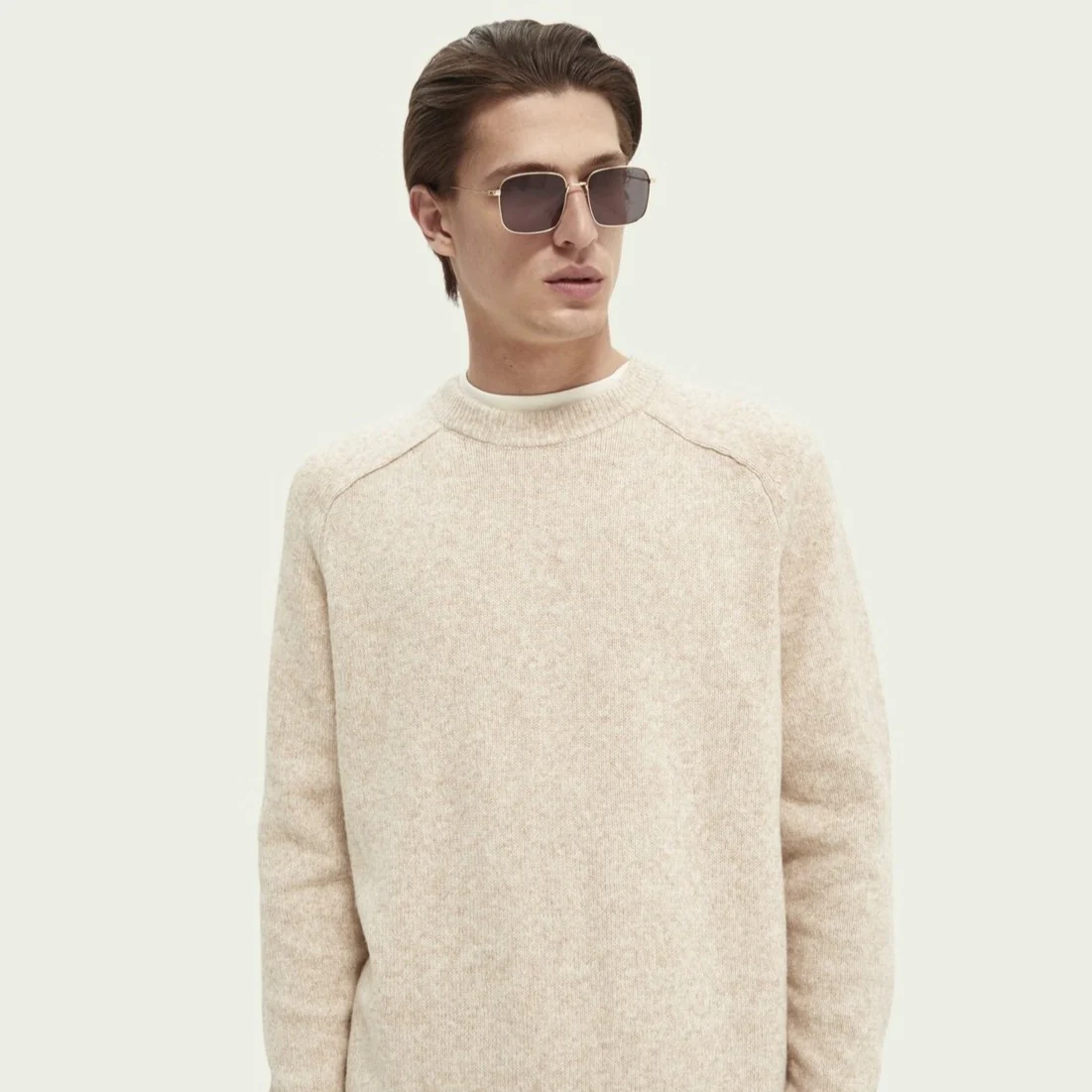 Relaxed Crewneck Sweater (Beached Melange) - Image 2