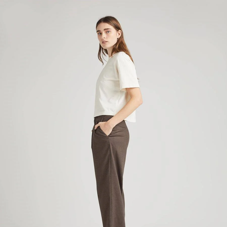 Relaxed Crop Tee (Bone) - Image 2