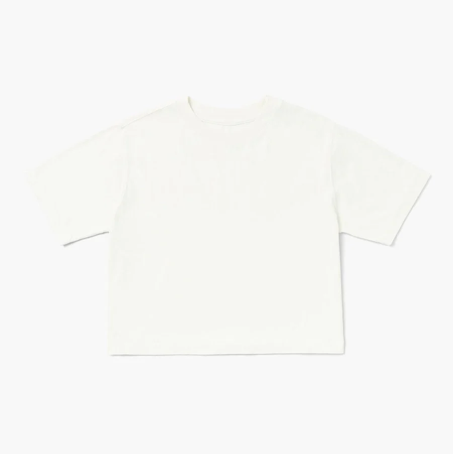 Relaxed Crop Tee (Bone) - Image 4