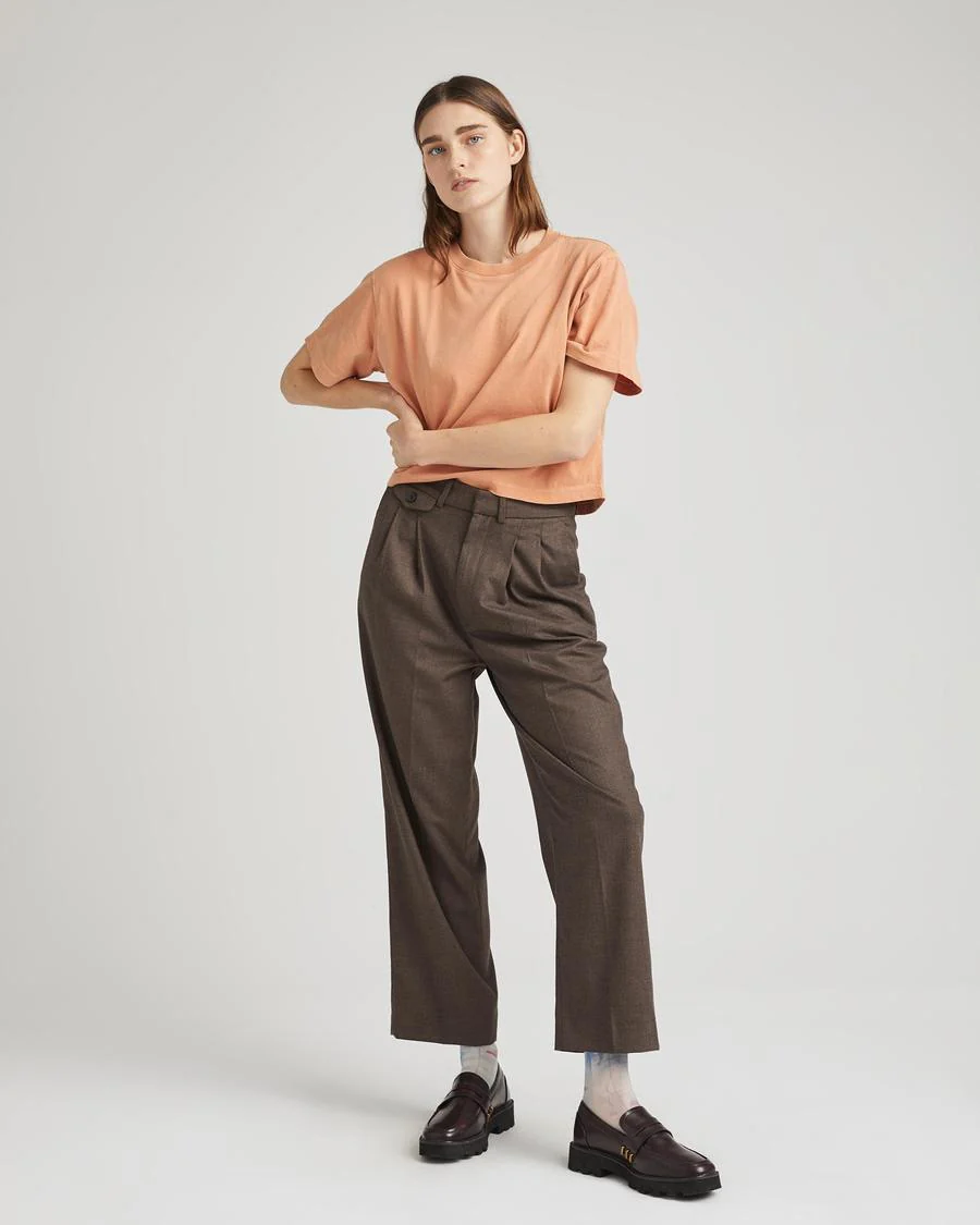 Relaxed Crop Tee (Clay) - Image 3