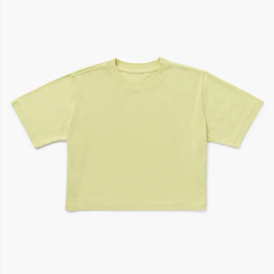 Relaxed Crop Tee (Pale Green) - Image 2