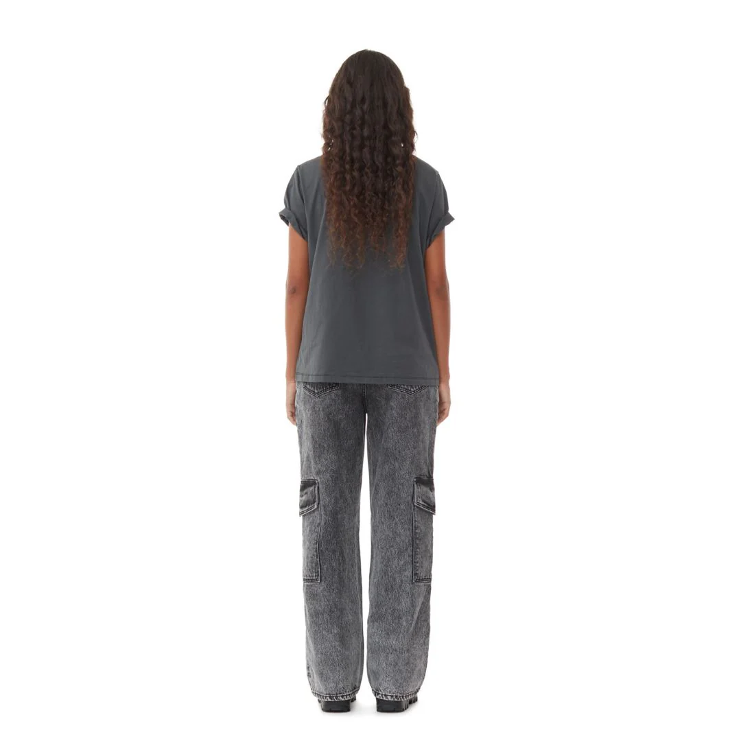 Relaxed Flower T-Shirt (Volcanic Ash) - Image 4