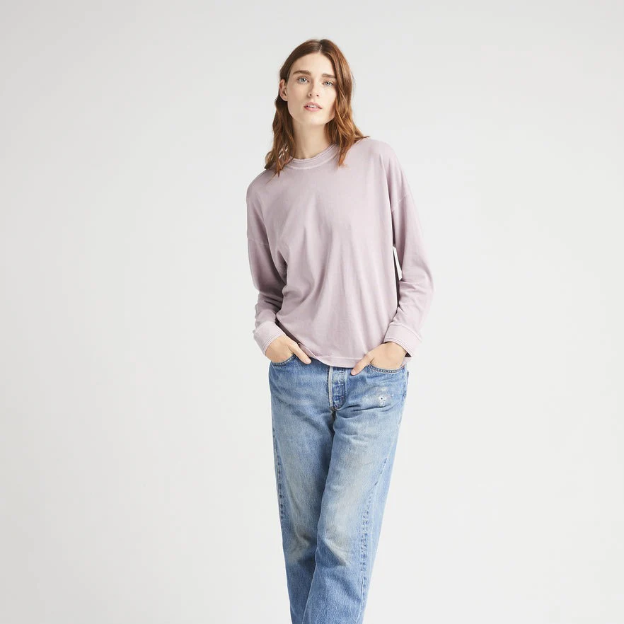 Relaxed Long Sleeve Tee (Amethyst Smoke) - Image 2