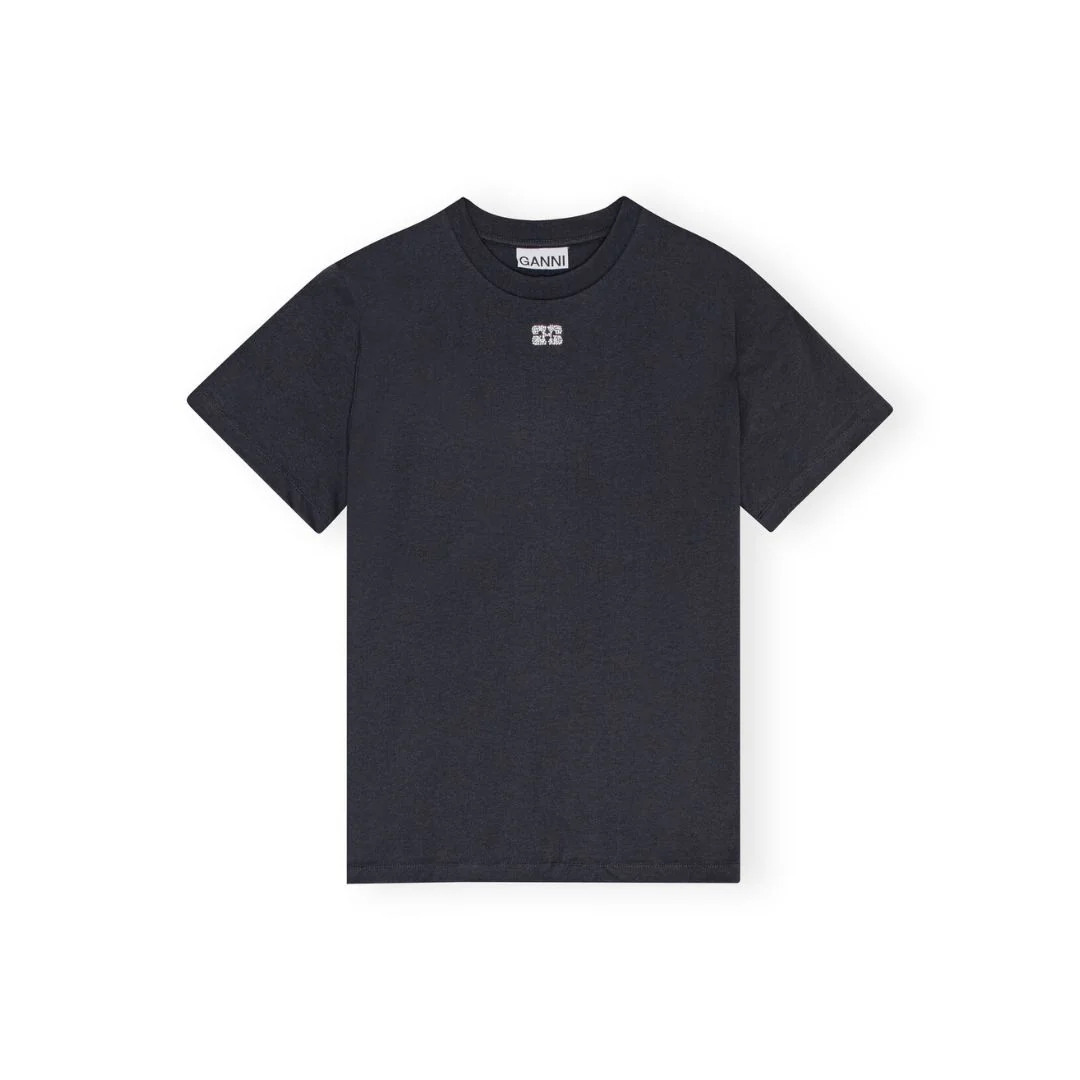 Relaxed Rhinestone T-Shirt (Phantom) - Image 2