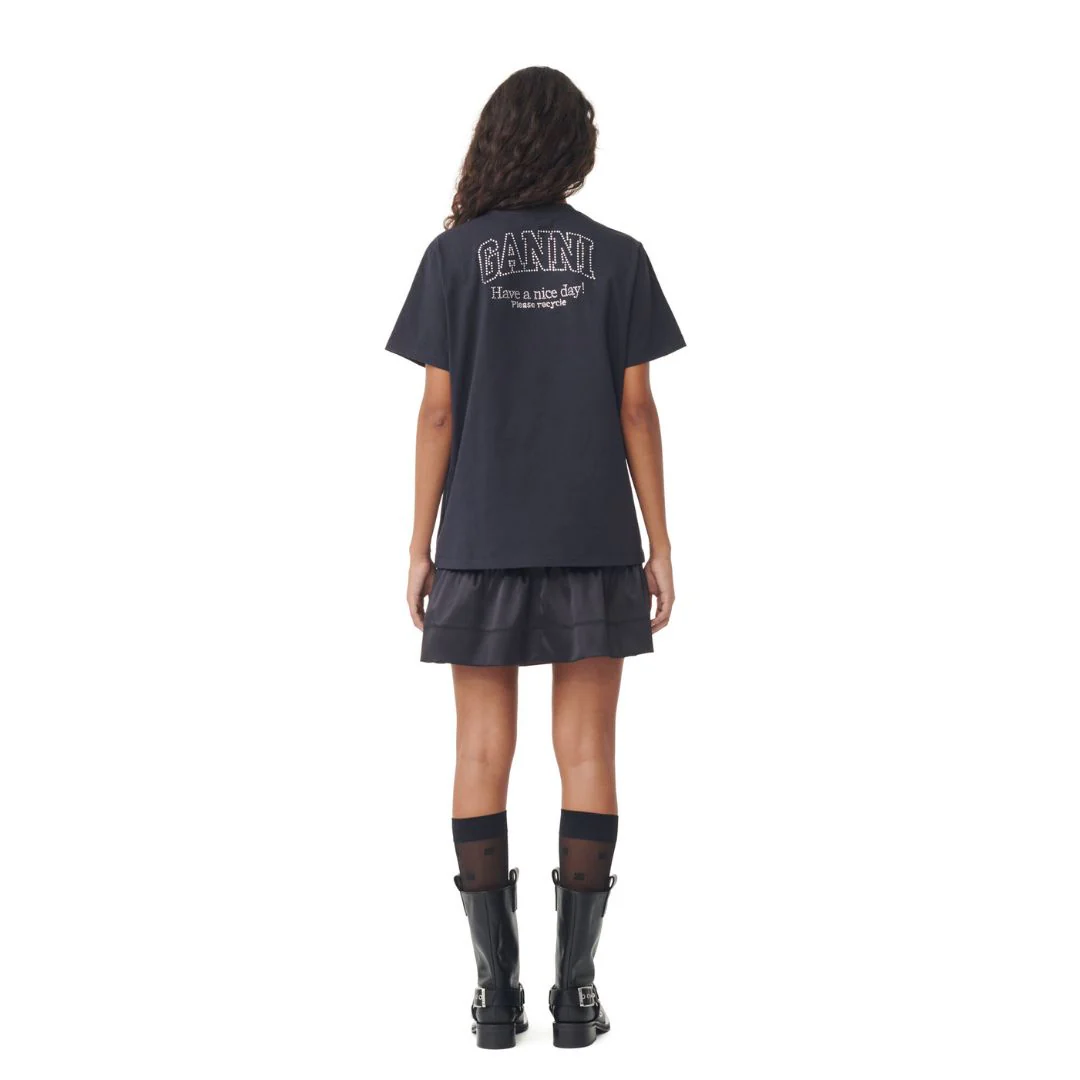 Relaxed Rhinestone T-Shirt (Phantom) - Image 3