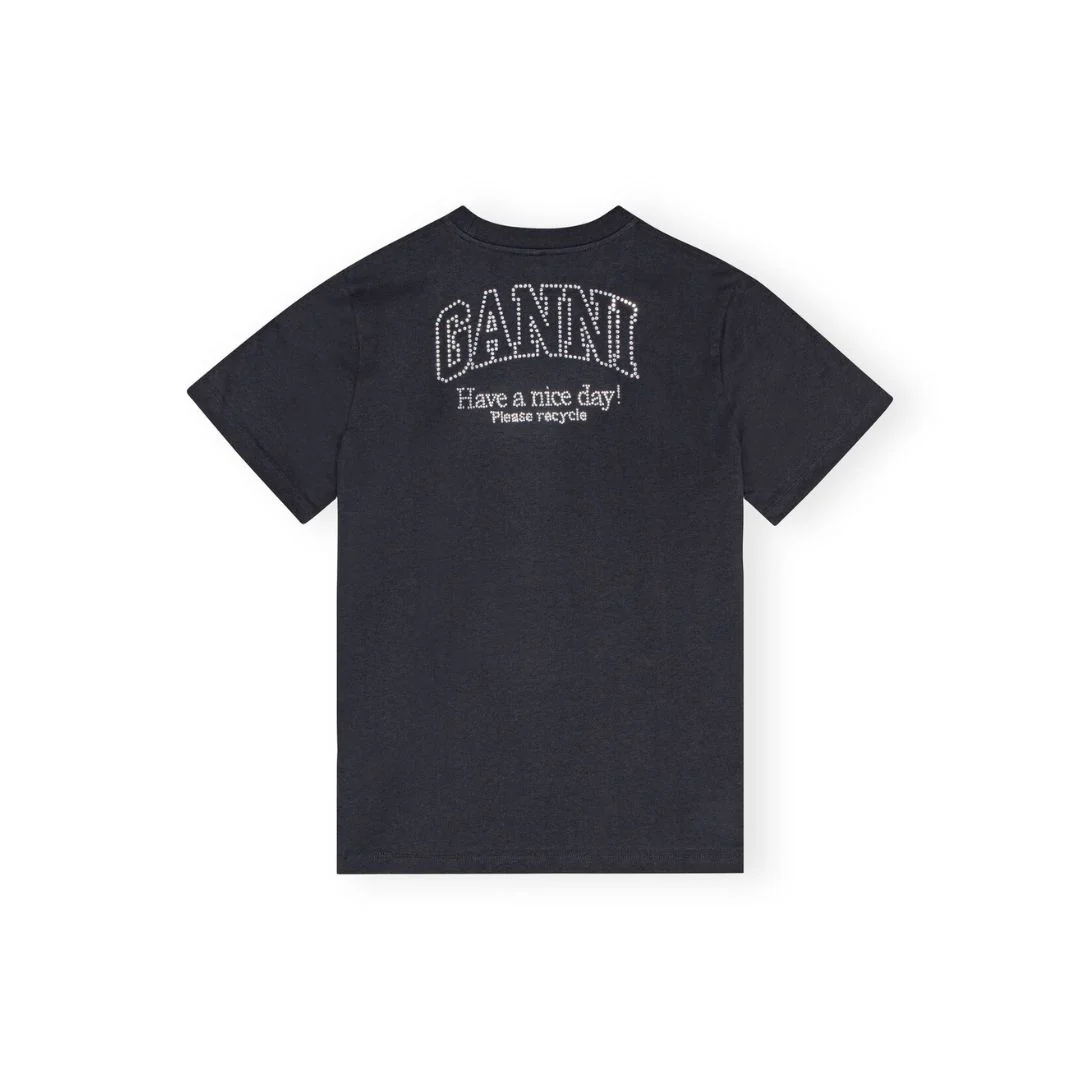 Relaxed Rhinestone T-Shirt (Phantom) - Image 4