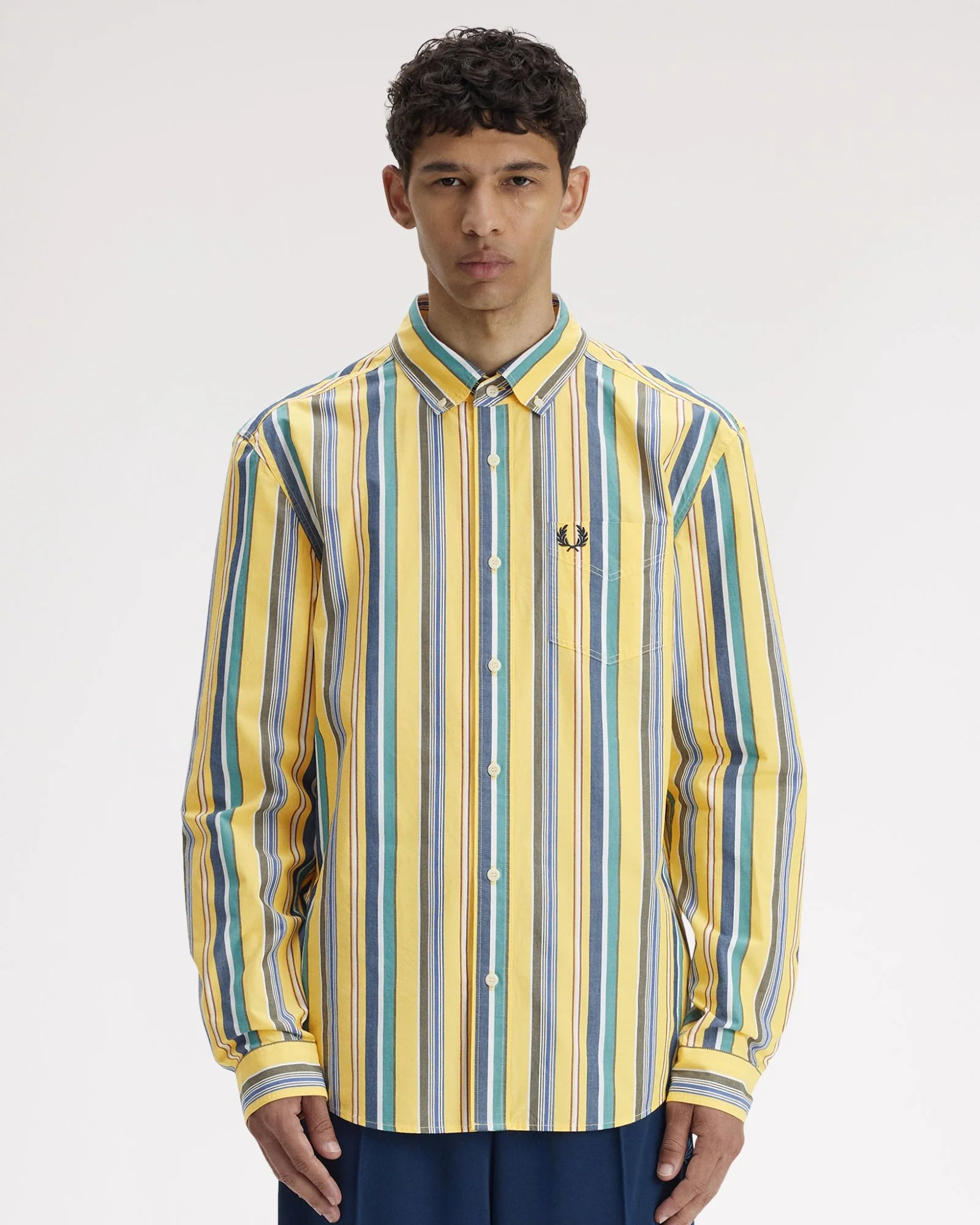 Relaxed Stripe Shirt (Lemon Barley)