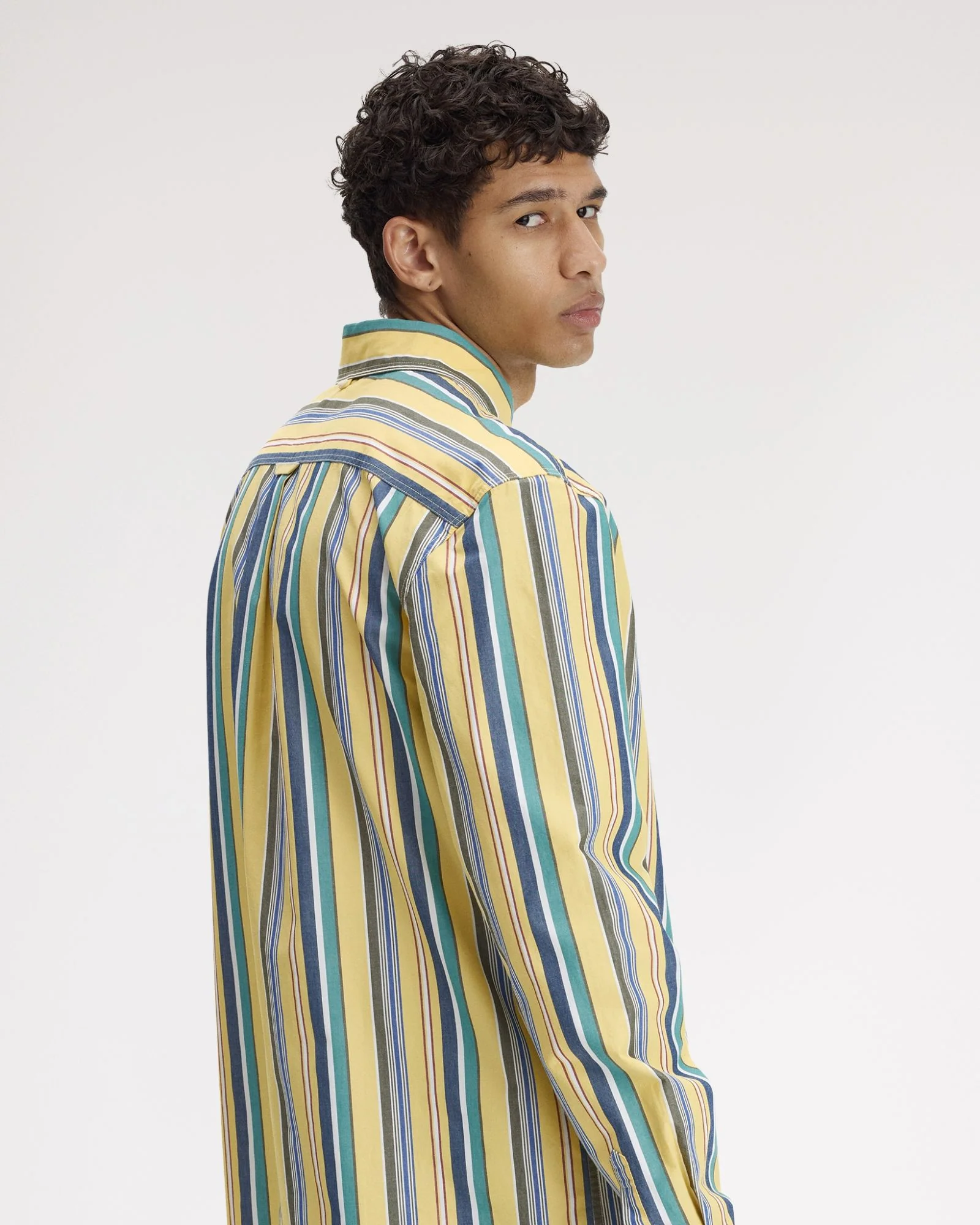 Relaxed Stripe Shirt (Lemon Barley) - Image 5