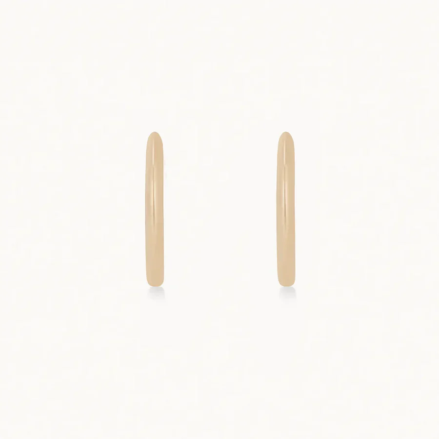 Perfect Everyday Medium Hoop (14K Gold) - Image 2