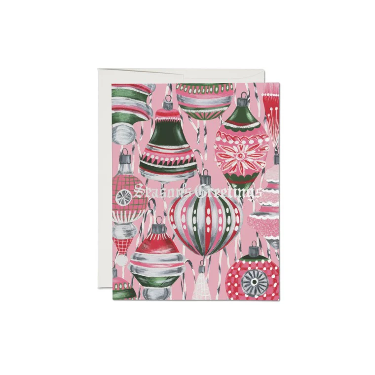 Retro Ornaments Card