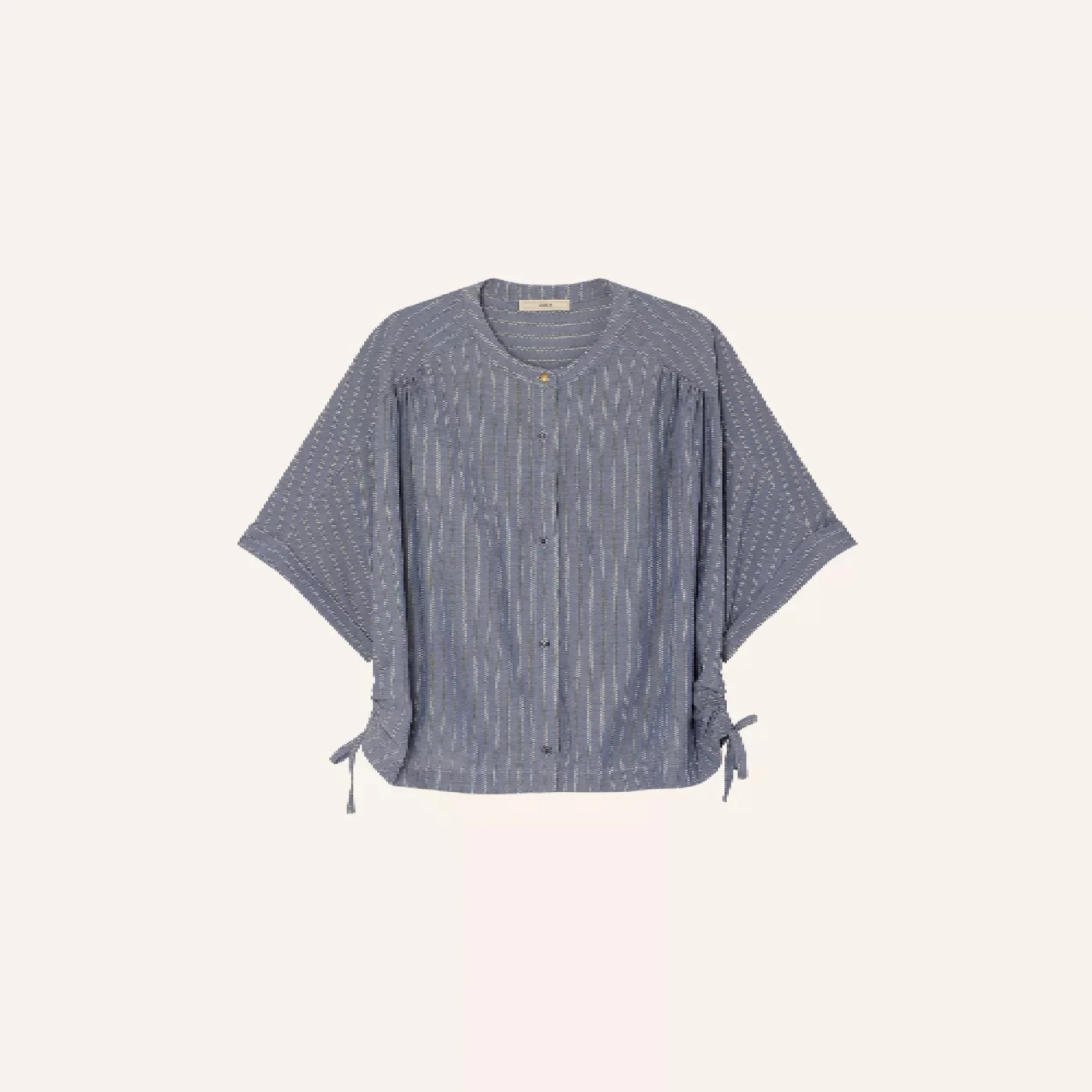 Reva Short Blouse (Chambray Blue) - Image 6
