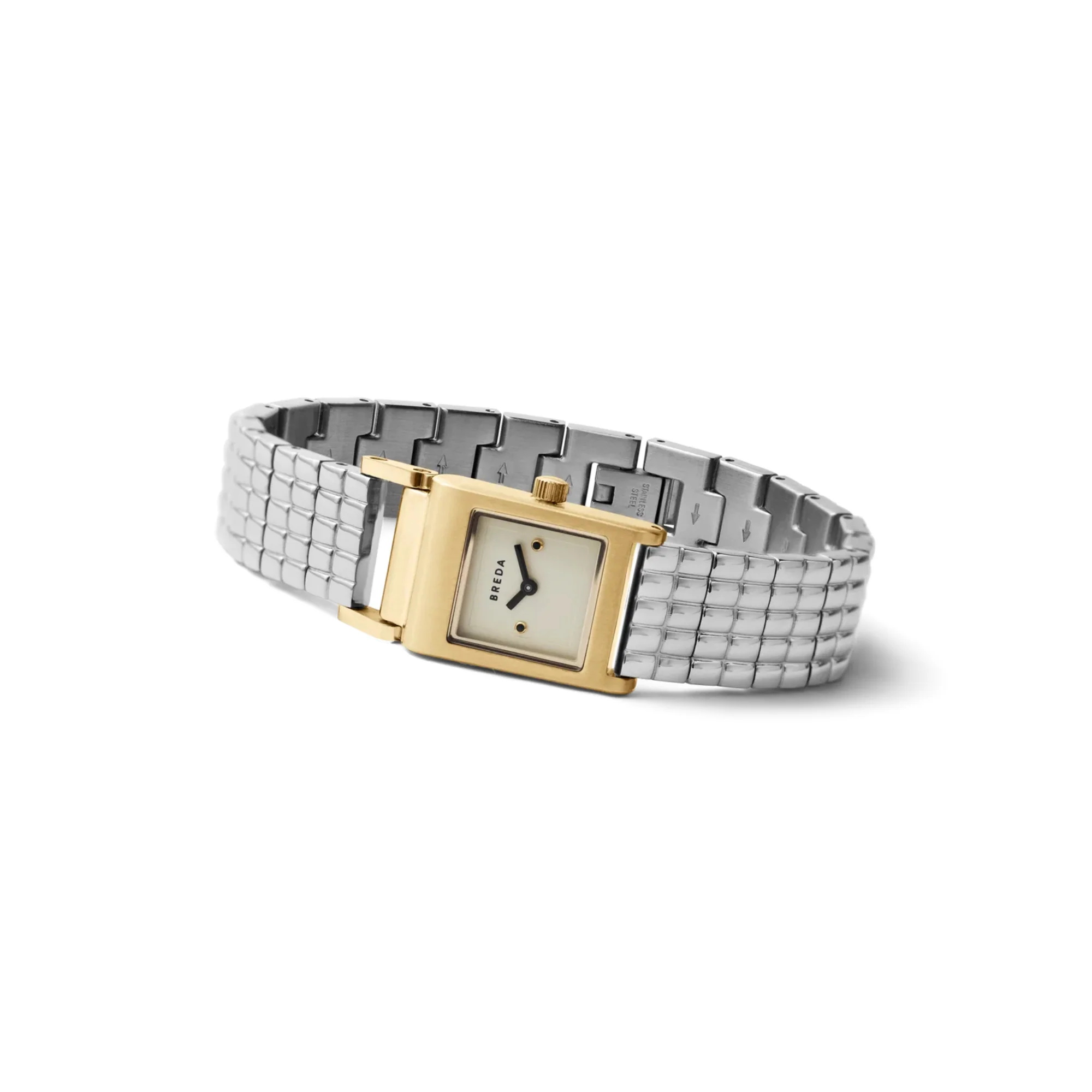 Revel Bracelet Watch (Gold + Stainless Steel) - Image 2
