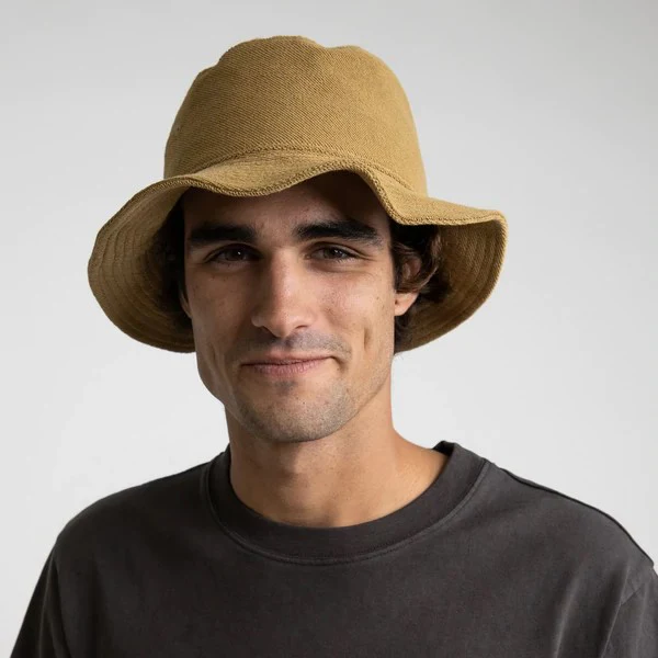 Reverse Terry Bucket Hat (Sand) - Image 2