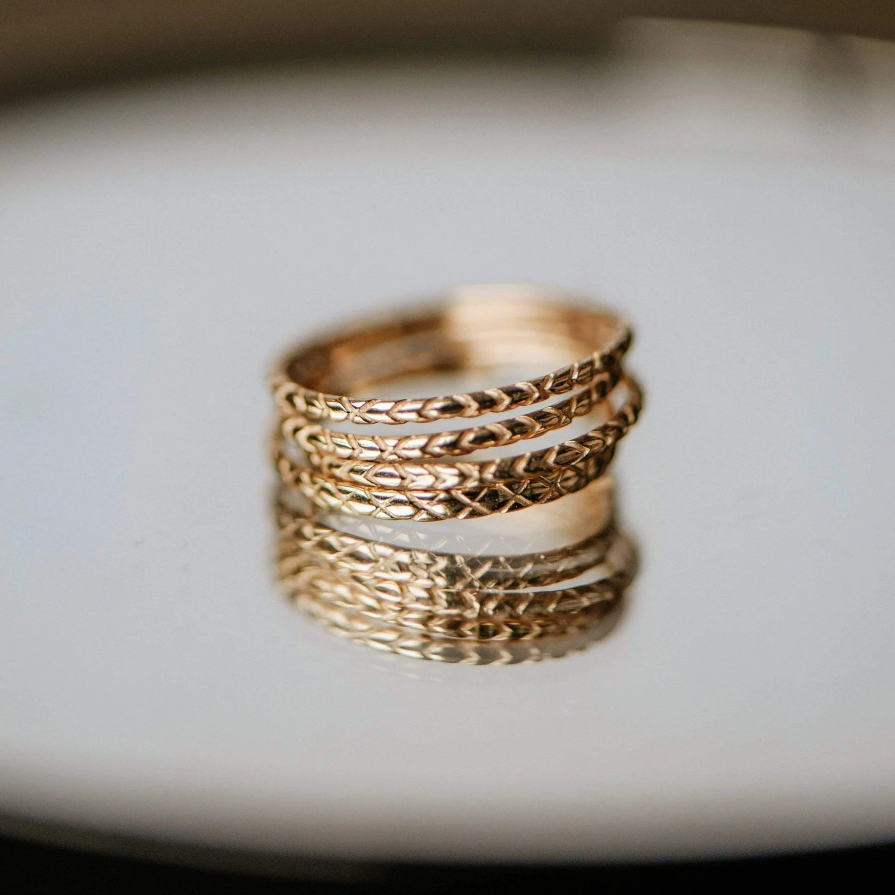 Revival Stacking Ring (14K Gold) - Image 5