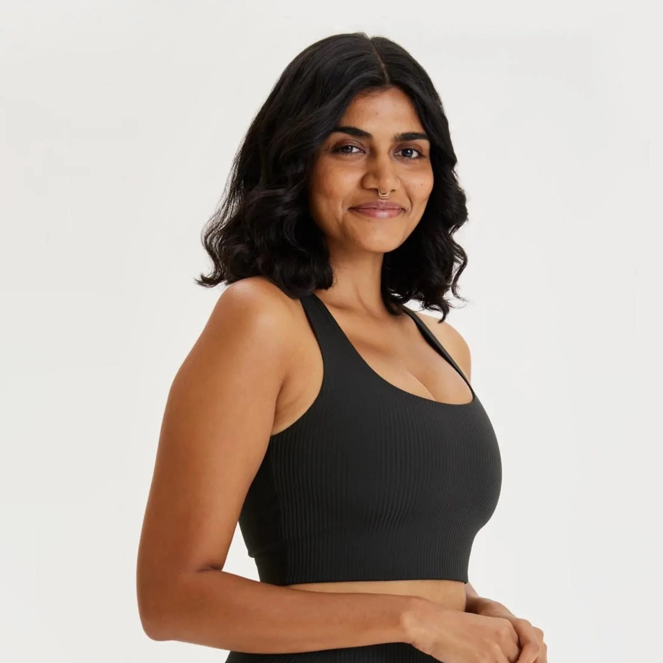 Rib Paloma Bra (Black)