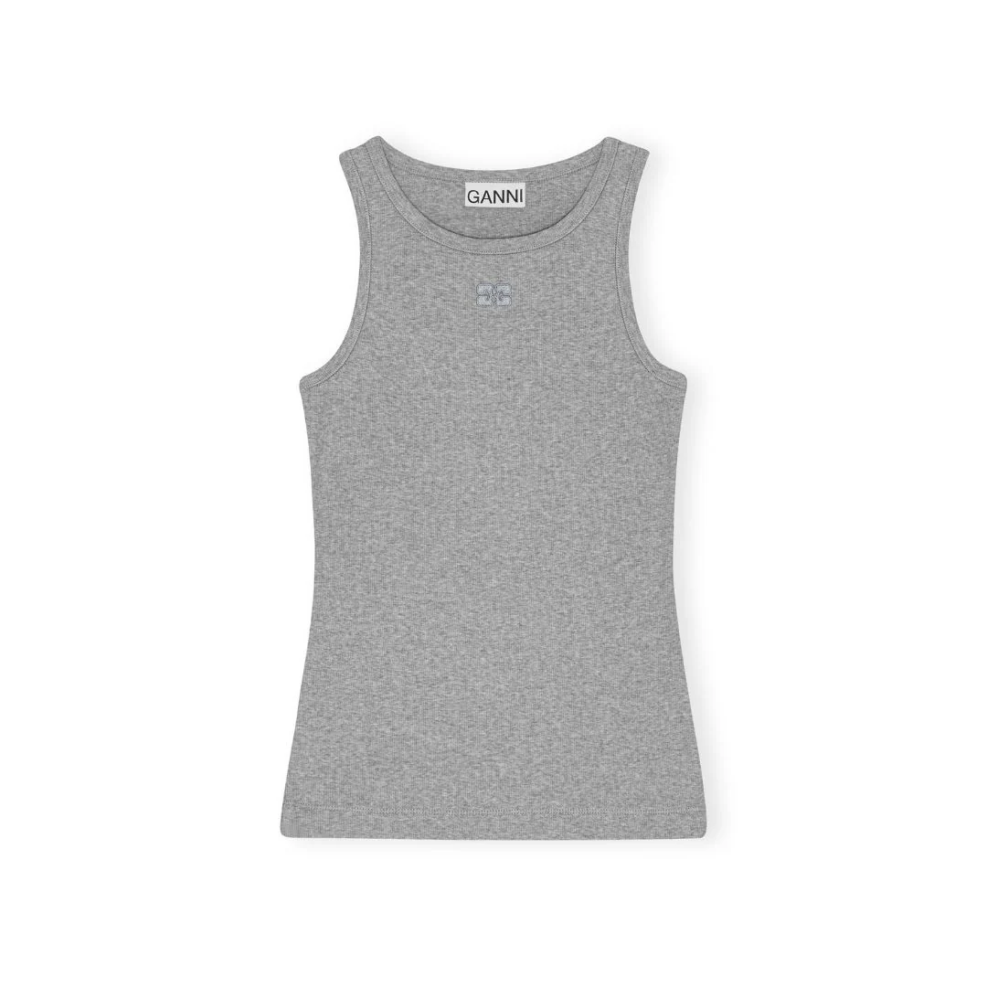 Rib Tank Top (Paloma Melange) - Image 2