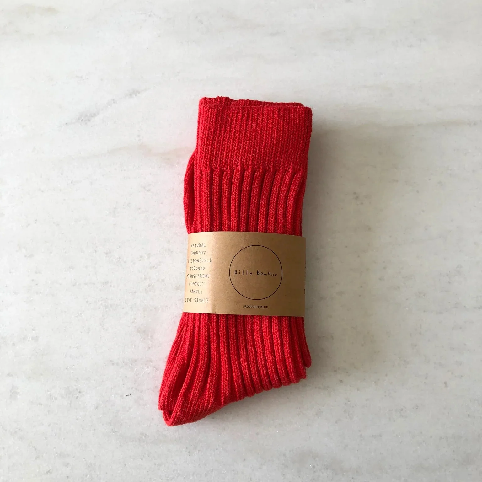 Ribbed Cotton High Socks - Image 3