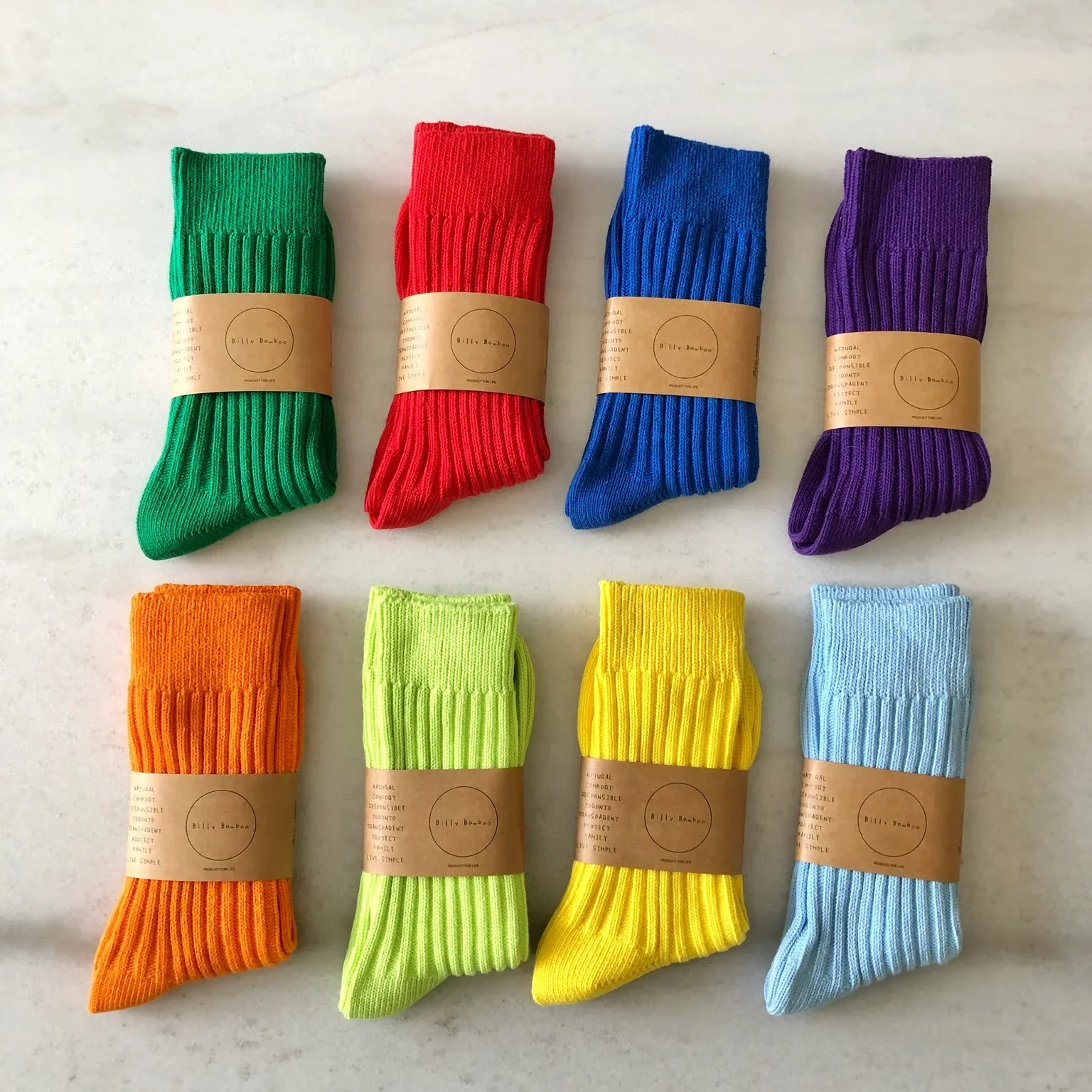 Ribbed Cotton High Socks - Image 6